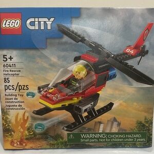 LEGO City Fire Rescue Helicopter Set -85PCS